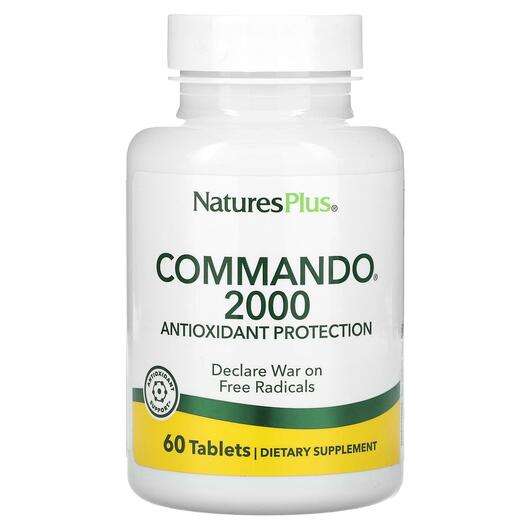 Основне фото товара Natures Plus, Commando 2000, Антиоксиданти, 60 таблеток