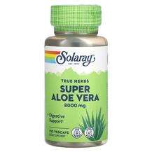 Solaray, True Herbs Super Aloe Vera 8000 mg, 100 VegCaps