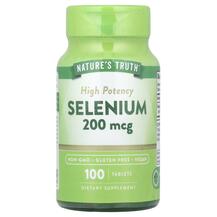 Selenium 200 mcg Селен 200 мкг Nature's Truth