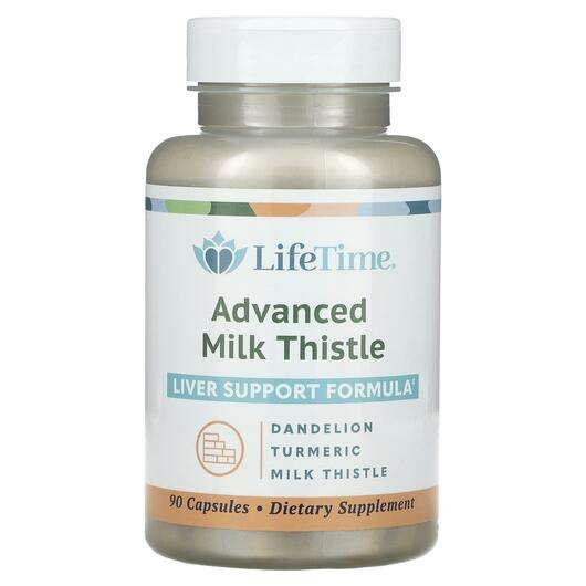 Основне фото товара LifeTime, Advanced Milk Thistle, Розторопша, 90 капсул