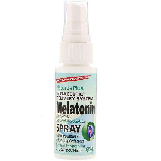 Основное фото товара Мелатонин, InstaNutrient Melatonin Supplement Spray Natural Pe...
