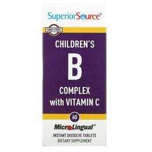 Children's B Complex with Vitamin C, Комплекс вітаміну B, 60 M...