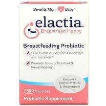 Elactia, Breastfeeding Probiotic, Пробіотики, 30 капсул