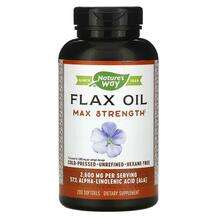 Nature's Way, Льняное масло 1300 мг, Flax Oil Max Strength, 20...