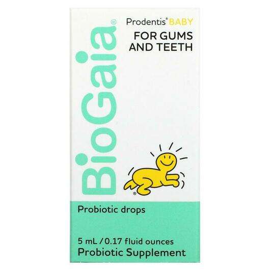 Основное фото товара BioGaia, Пробиотики для детей, Prodentis Baby For Gums and Tee...