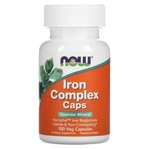 Iron Complex Caps Железо NOW 100 капсул