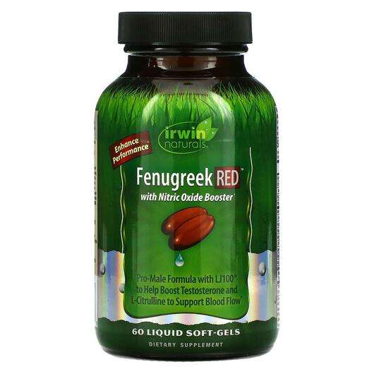 Основне фото товара Irwin Naturals, Fenugreek RED With Nitric Oxide Booster, Фенуг...