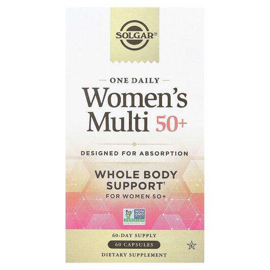 Основное фото товара Solgar, Мультивитамины для женщин 50+, One Daily Women's Multi...