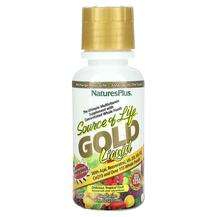 Natures Plus, Source of Life Gold Liquid Tropical Fruit, Мульт...