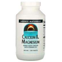 Source Naturals, Calcium & Magnesium 300 mg 250, Кальцій і...
