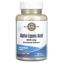 Альфа-ліпоєва Alpha Lipoic Acid 600 mg KAL