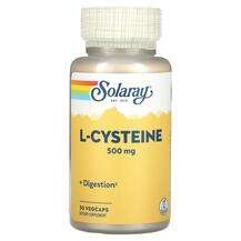 Solaray, L-Цистеин, L-Cysteine 500 mg, 30 капсул