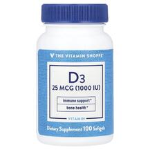 Вітамін D3 Холекальциферол Vitamin D3 25 mcg 1000 IU