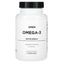CodeAge, Омега 3, Amen Omega-3 1.500 mg, 90 капсул
