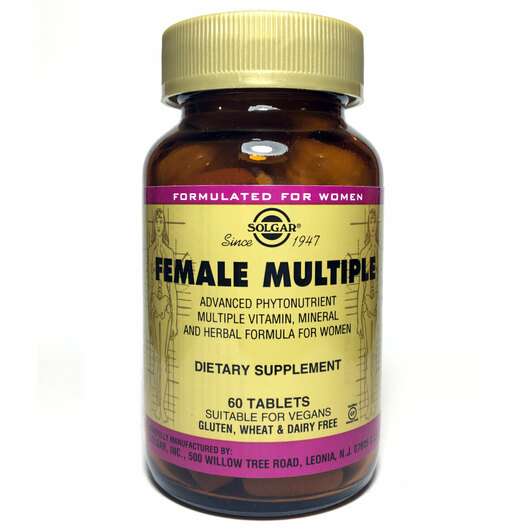 Female Multiple, Мультивітаміни для жінок, 60 таблеток