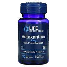 Life Extension, Astaxanthin with Phospholipids 4 mg, Фосфоліпі...