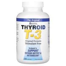 Absolute Nutrition, Поддержка щитовидной железы, Thyroid T-3 O...