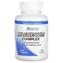 Absolute Nutrition, Magnesium Complex, Магній, 60 капсул
