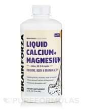 Brain Forza, Кальций, Liquid Calcium + Magnesium, 946 мл