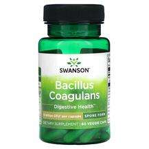 Swanson, Пробиотики, Bacillus Coagulans 6 Billion CFU, 60 капсул