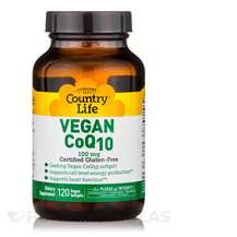 Country Life, Vegan CoQ10 100 mg, Убіхінол, 120 Vegan капсул