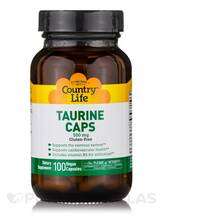 Country Life, Taurine 500 mg with B6, L-Таурин, 100 капсул