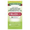 Фото товару One Daily Advanced Probiotic-14 3 Billion CFU, Пробіотики, 60 кап
