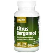 Jarrow Formulas, Citrus Bergamot 500 mg, Бергамот 500 мг, 120 ...