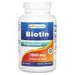 Фото товару Best Naturals, Biotin 10000 mcg, Вітамін B7 Біотин, 365 таблеток