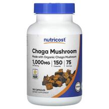 Chaga Mushroom 1000 mg Грибы Nutricost 150 капсул