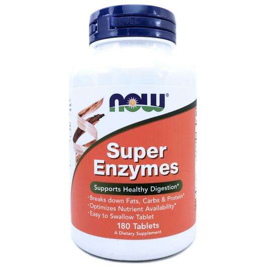 Основне фото товара Now, Super Enzymes, Супер Ензими, 180 Таблеток
