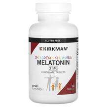 Kirkman, Children Chewable Melatonin Chocolate 3 mg, Мелатонін...