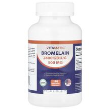 Бромелайн Bromelain 500 mg Vitamatic 180 капсул