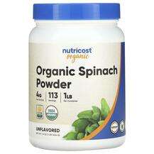 Nutricost, Organic Spinach Powder Unflavored, 454 g