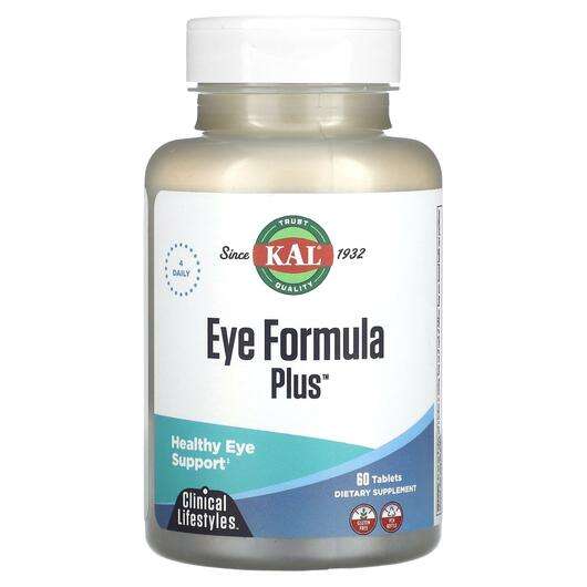 Основне фото товара KAL, Eye Formula Plus Healthy Eye Support, Підтримка здоров'я ...