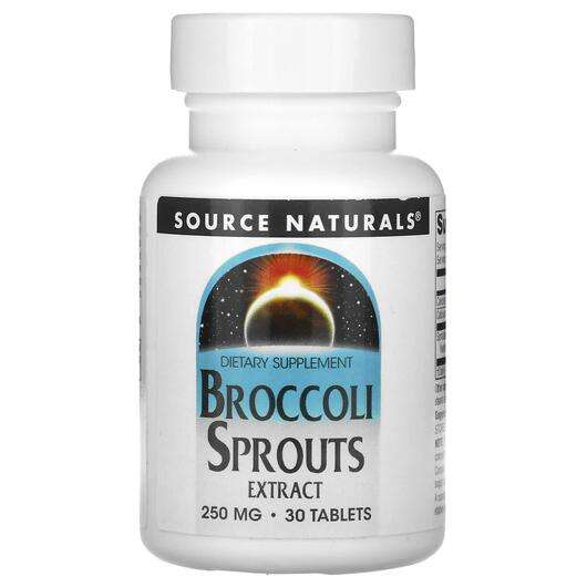 Основне фото товара Source Naturals, Broccoli Sprouts Extract 500 mg, Броколі, 30 ...