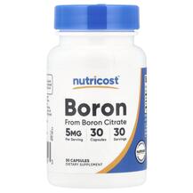 Boron 5 mg Бор Nutricost 30 капсул