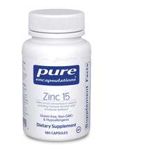 Цинк Zinc 15 Pure Encapsulations 180 капсул