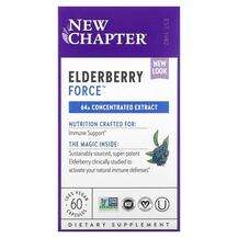New Chapter, Черная Бузина, Elderberry Force, 60 капсул
