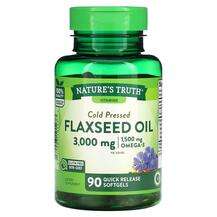 Nature's Truth, Flaxseed Oil 3000 mg, 90 Quick Release Softgels