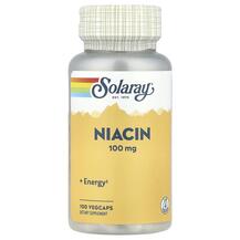 Ніацин 100 мг Niacin 100 mg Solaray 100 капсул