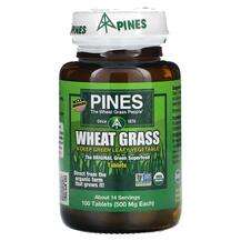 Pines International, Пророщенная пшеница, Wheat Grass, 100 таб...