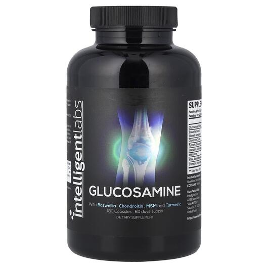 Основное фото товара Intelligent Labs, Глюкозамин Хондроитин, Glucosamine, 180 капсул