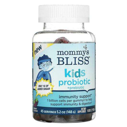 Основне фото товара Mommy's Bliss, Kids Probiotic + Prebiotic 2+ Yrs Berry, Пробіо...