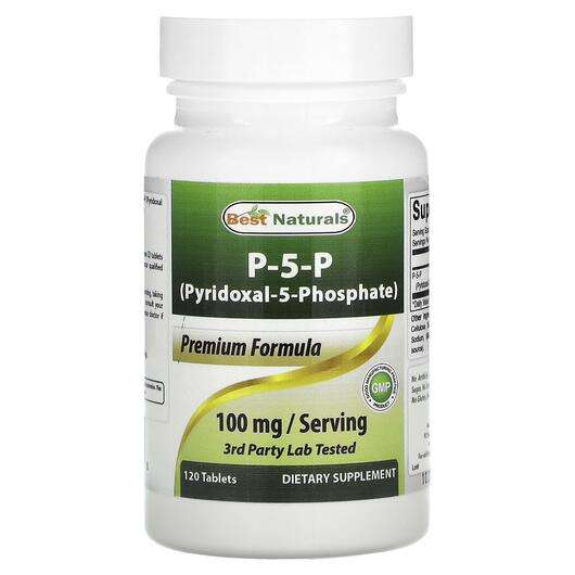 Основне фото товара Best Naturals, P-5-P Pyridoxal-5-Phosphate 50 mg, Піридоксал-5...