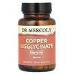 Фото товару Dr. Mercola, Copper Bisglycinate 8 mg, Мідь, 180 таблеток