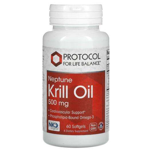 Основне фото товара Protocol for Life Balance, Neptune Krill Oil 250 mg, Олія Анта...