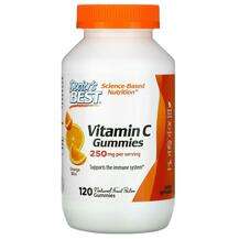 C Gummies 250 mg, Цукерки з вітаміном C 250 мг, 120 цукерок