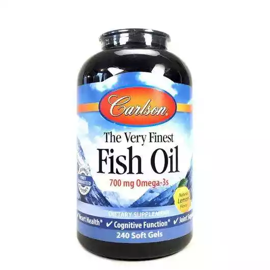 Фото товара The Very Finest Fish Oil Natural Lemon Flavor 240 Soft Gels