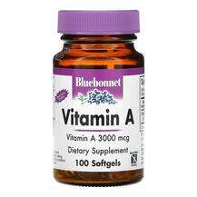 Bluebonnet, Витамин А, Vitamin A 10000 IU, 100 капсул